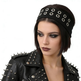 Uchyius headband next to ruler showing 7.87 inch length and true scale