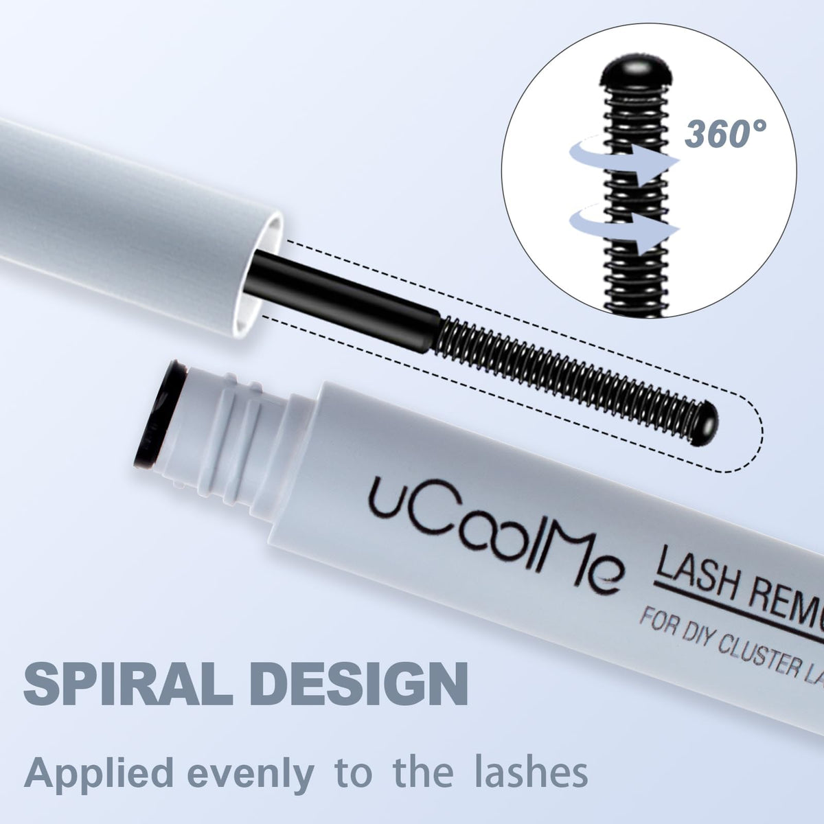 UCOOLME 5ml bottle next to common items showing compact travel convenience