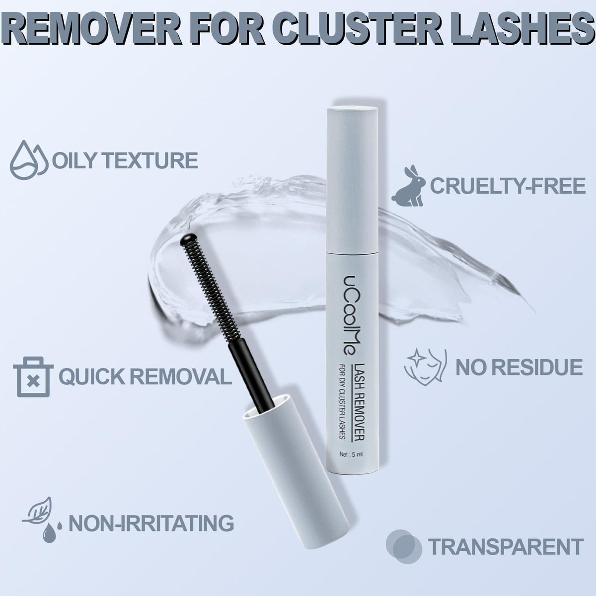 UCOOLME spiral brush close-up for precise application and deep cleaning