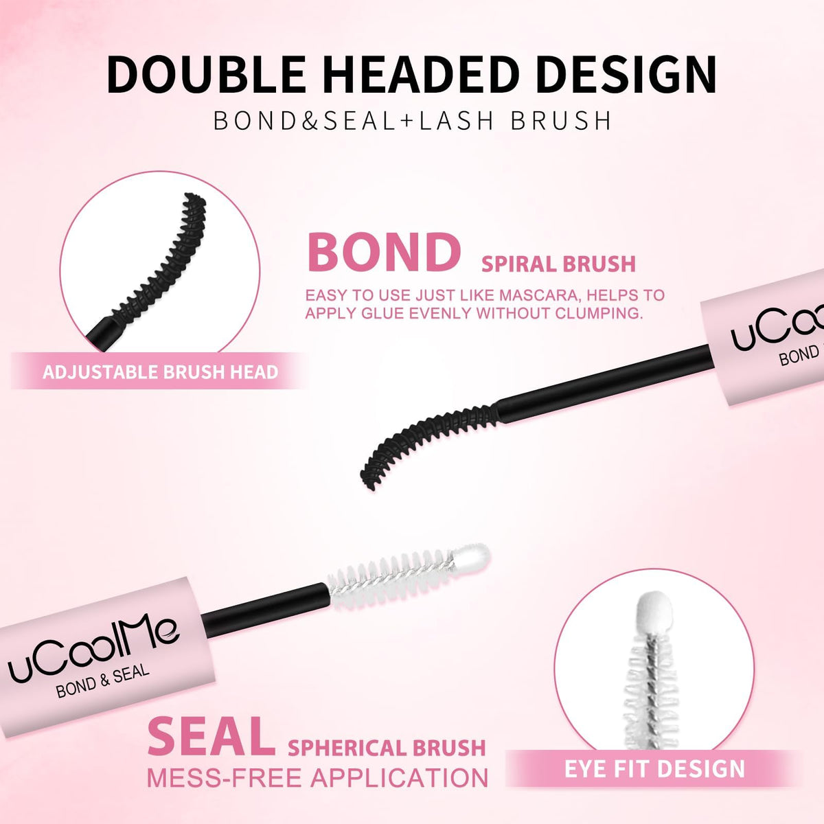uCoolMe adhesive texture close-up demonstrating smooth clump-free finish
