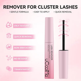 uCoolMe oil-texture drop close-up showing fast adhesive dissolving benefit