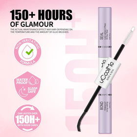 uCoolMe texture drop illustrating smooth, tacky bond for longer wear