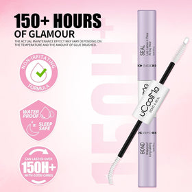 uCoolMe glue texture close-up demonstrating smooth, non-clumping consistency benefit