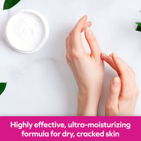 Udderly Smooth application on hands for instant softening benefit