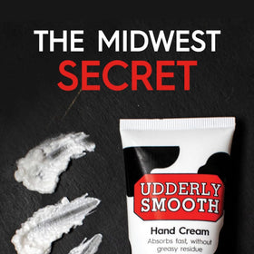 Udderly Smooth body application on elbow showing smoothing of rough, dry areas