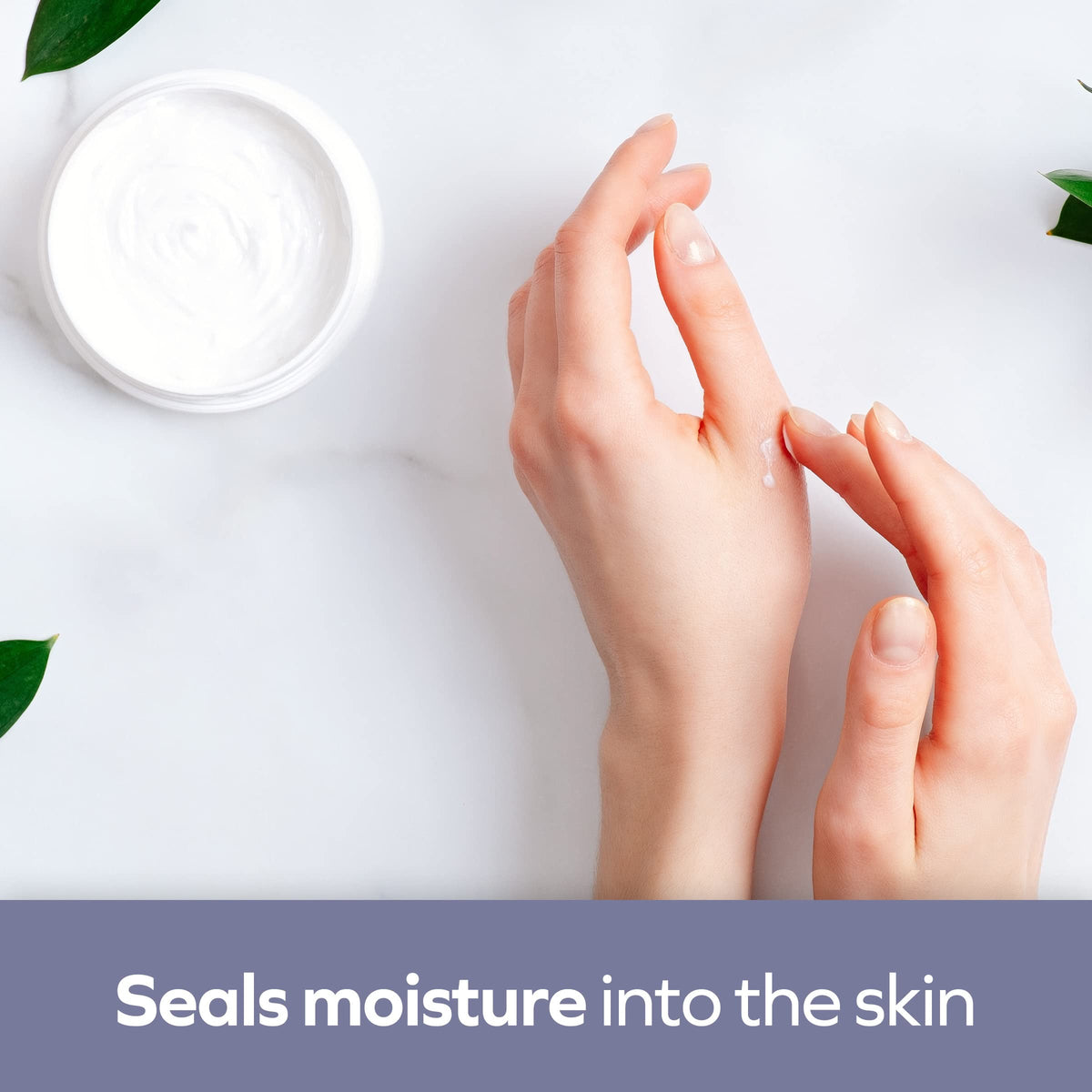 Udderly Smooth cream texture spread showing fast-absorbing finish