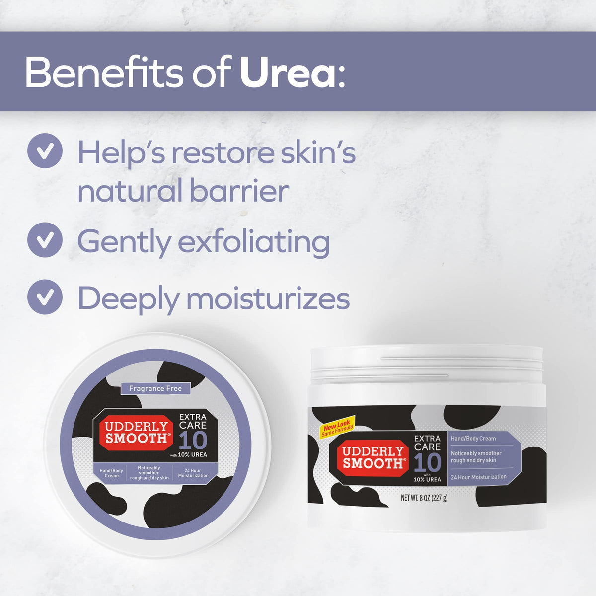 Using Udderly Smooth on heels to soften rough, dry skin