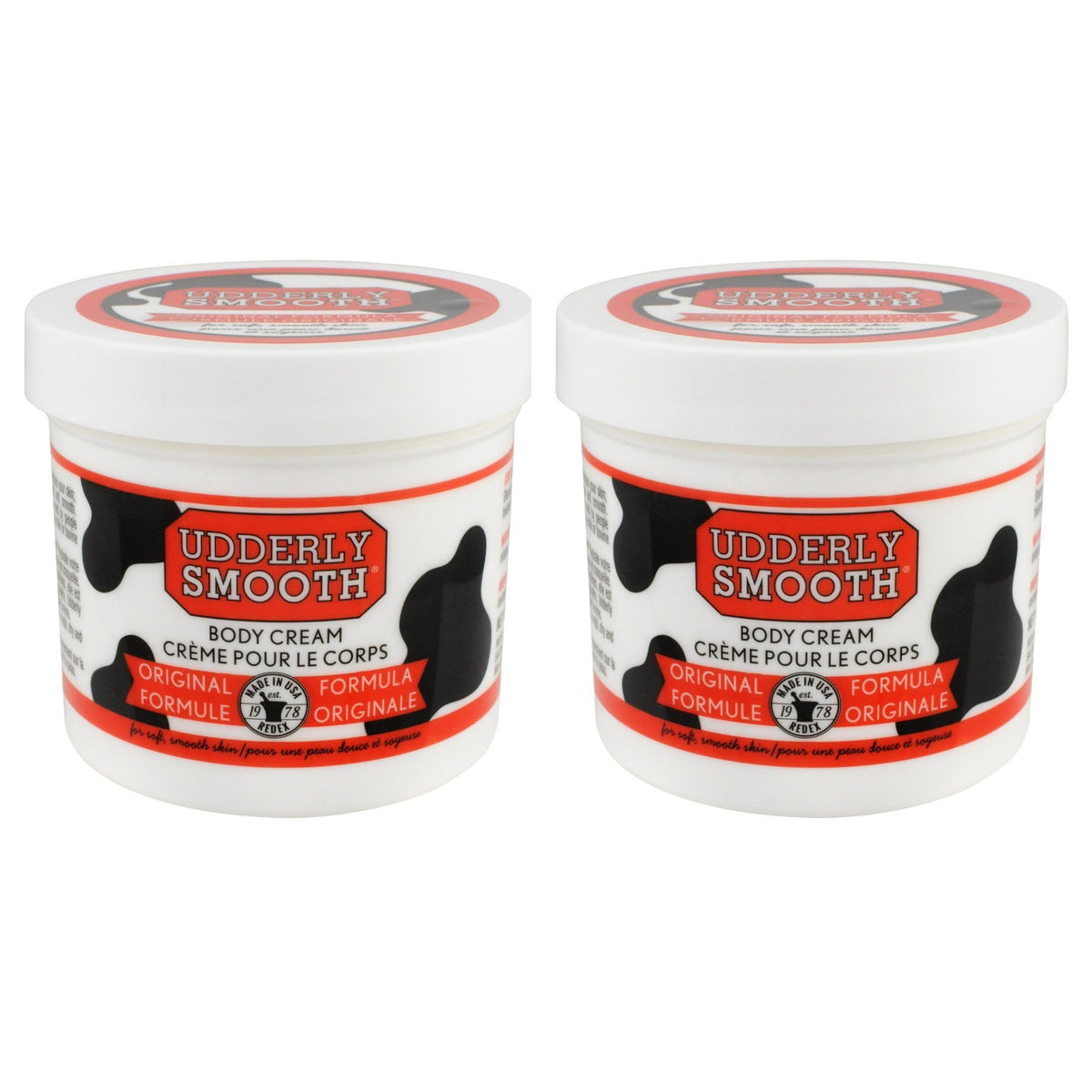 UDDERLY SMOOTH front jar pack of 2 showing packaging and value