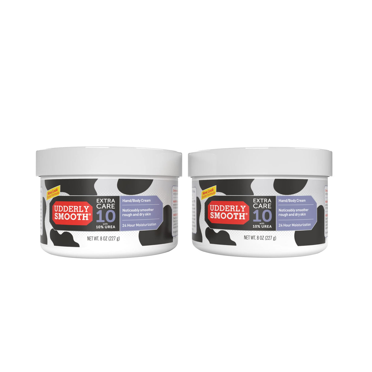 Udderly Smooth front packaging showing 2-pack and size benefit