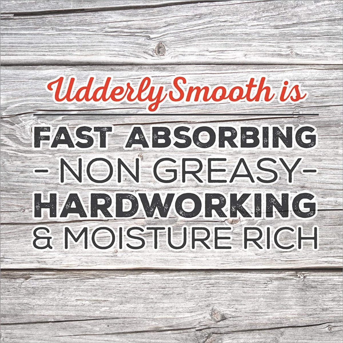 UDDERLY SMOOTH open cap close-up displaying easy-dispense convenience