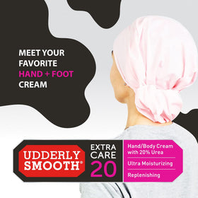 Udderly Smooth tube close-up emphasizing clean unscented formula