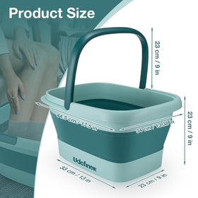 Udefineit foot soak in use showing relaxed feet and massage features for at-home spa benefit