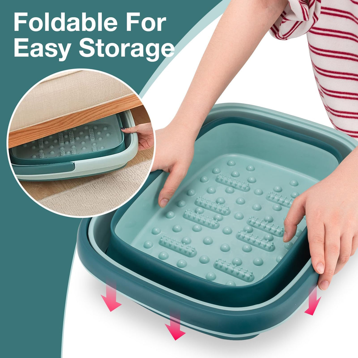 Udefineit close-up of massage bumps textured base for soothing pressure and improved comfort