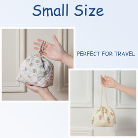 uekeboag canvas lining detail inside pouch, durable interior benefit