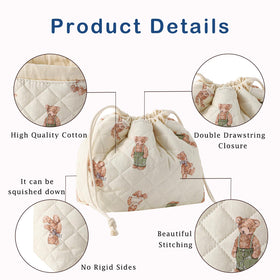 uekeboag open bag filled with makeup items, easy access advantage