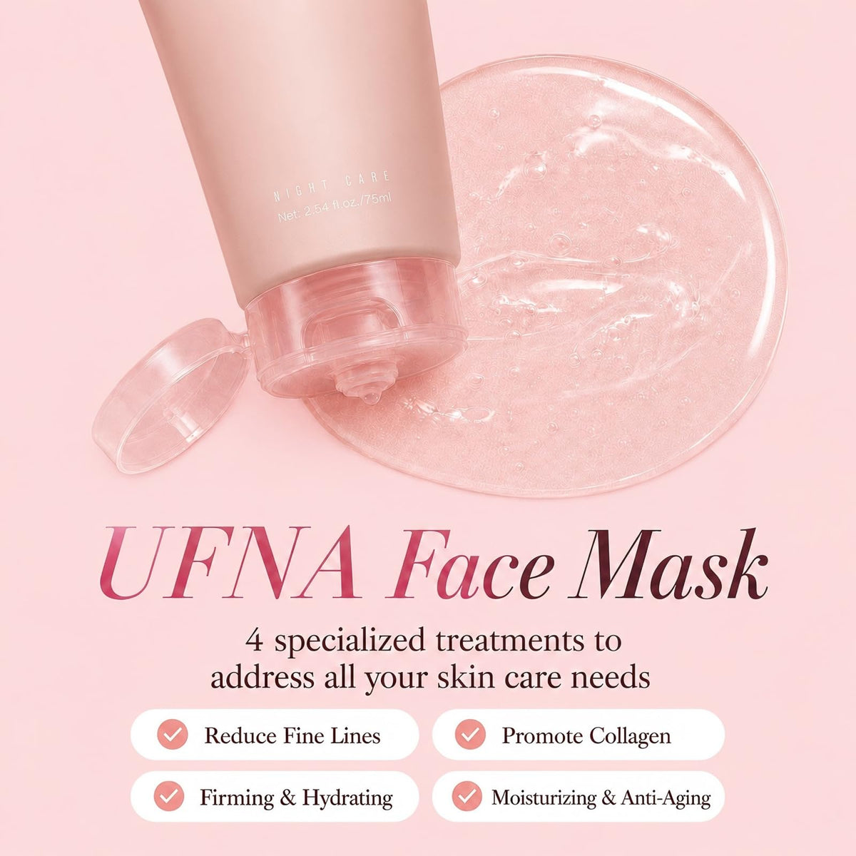 UFNA peeled mask being removed in morning showing clean residue-free finish