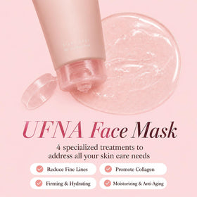 UFNA peeled mask being removed in morning showing clean residue-free finish