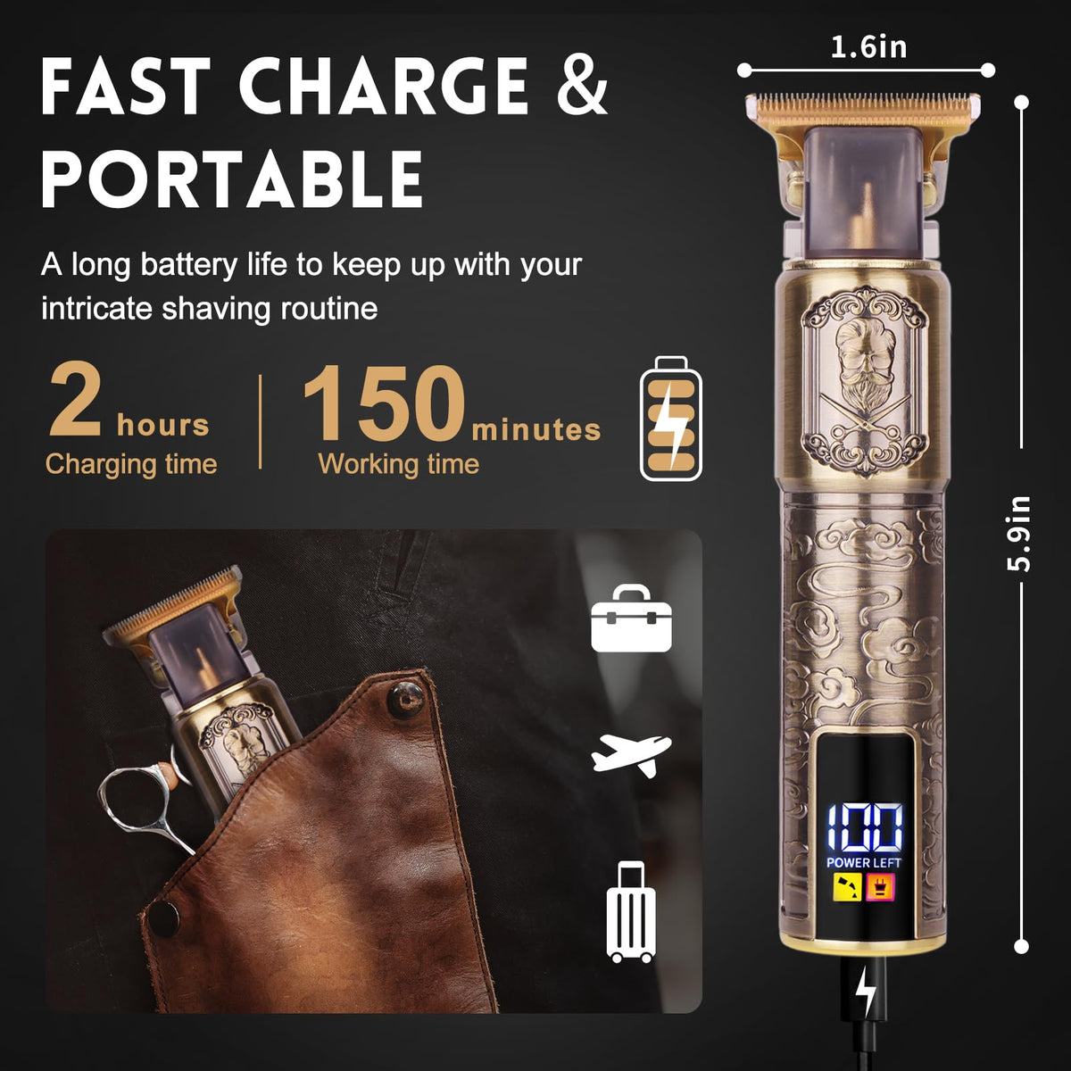Ufree cleaning brush oil and USB cable for simple maintenance