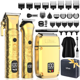 Ufree front view of cordless hair clipper showing design and power