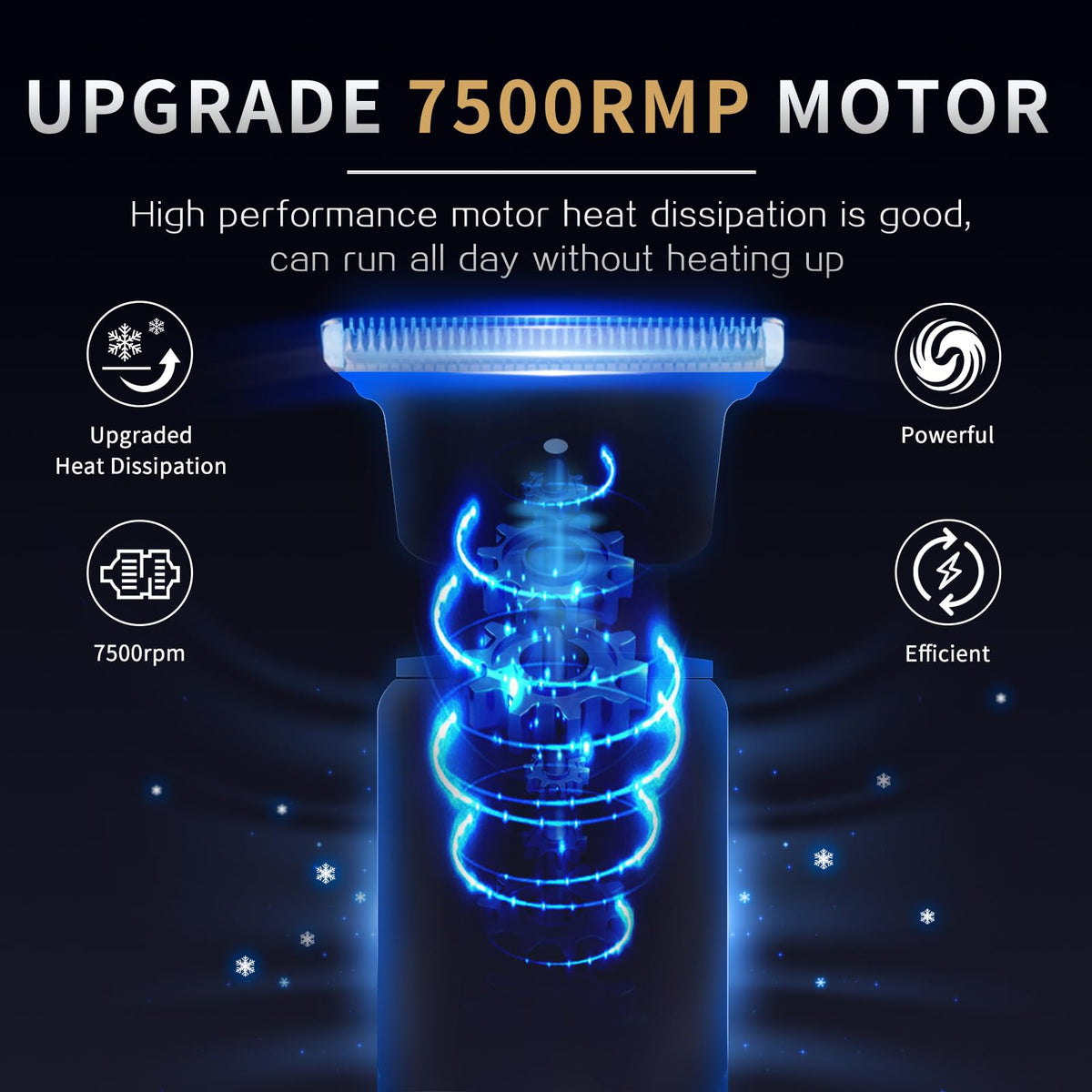 Ufree close-up titanium T-blade edge for precise zero-gap detailing