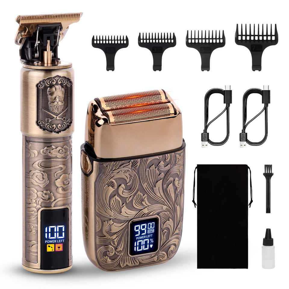 Ufree foil shaver front view showing ergonomic design and professional finish