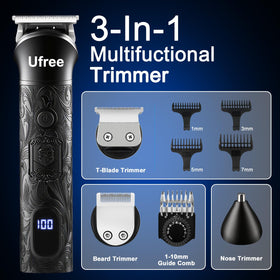 Ufree foil shaver head closeup showing dual floating foils for smooth shave