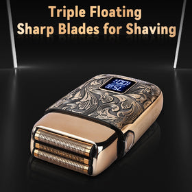 Ufree shaver LCD display showing battery level and speed for clear runtime information