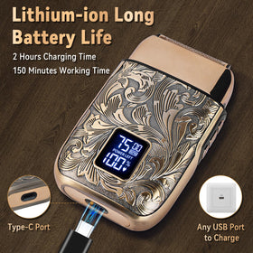 Ufree metal body grip with textured finish for secure hold during wet or dry use