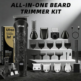 Ufree grooming kit on bathroom counter showing ready-to-use convenience