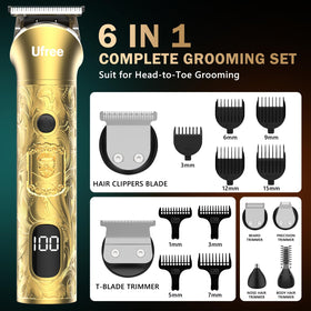 Ufree layout of guide combs and detachable heads for versatile styling