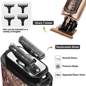 Ufree hair trimmer with attachments displayed for versatile length control