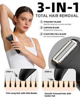 Ufree detachable heads and accessories laid out for versatile grooming