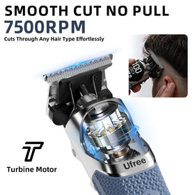 Ufree held in hand demonstrating ergonomic grip for steady, comfortable styling