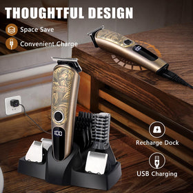 Ufree trimmer in shower demonstrating IPX7 waterproof cleaning convenience
