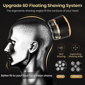 Ufree in use during wet shaving illustrating waterproof convenience and comfort