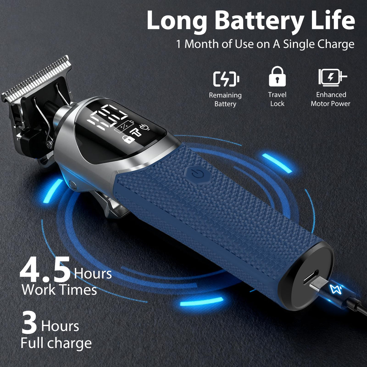 Ufree LED display and controls visible for clear battery and mode information