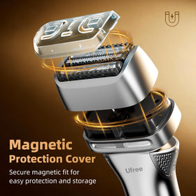 Ufree magnetic travel cover attached to protect head during transport and keep blades clean