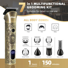 Ufree metal body close-up showing durable finish and ergonomic grip for comfortable use