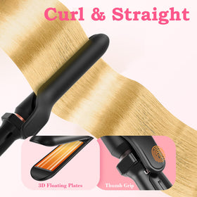 Ufree mini flat iron detail highlighting compact straightener for smoothing touch-ups