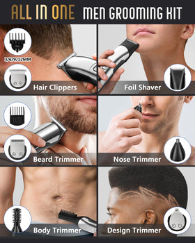Ufree set of guide combs attached to trimmer for consistent length control