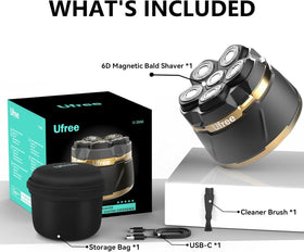 Ufree texture and grip handle close-up showing ergonomic hold for reduced fatigue