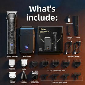 Ufree travel storage case packed with trimmer and heads for easy portability