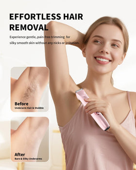 Ufree trimmer placed by sink showing washable design for easy cleaning