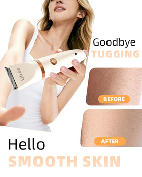 Ufree trimmer in hand showing size and comfortable control benefit