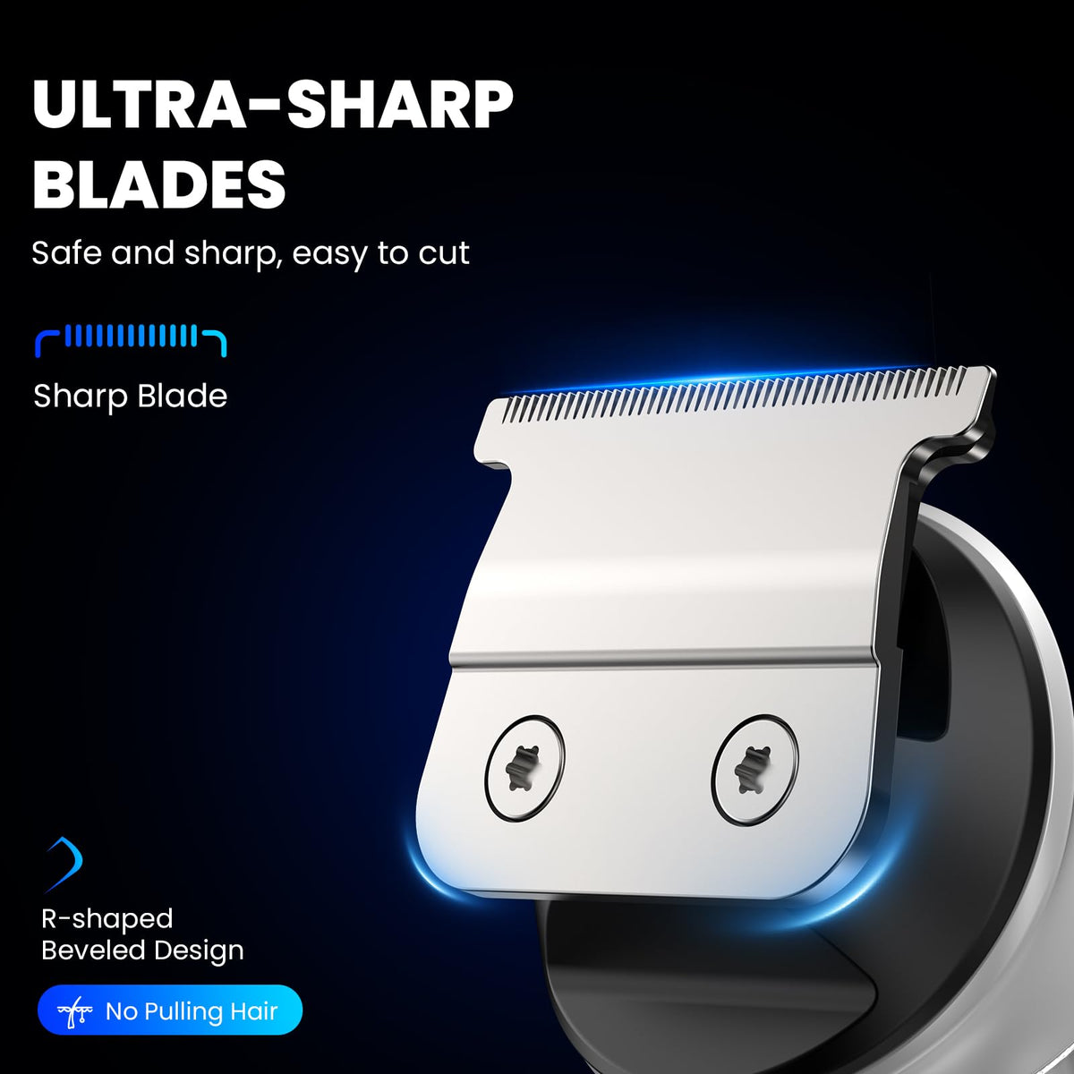 Ufree trimmer shaping a beard for accurate styling and neat edges