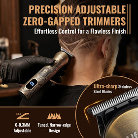 Ufree T-blade trimmer close-up for precise edging and sharp contours