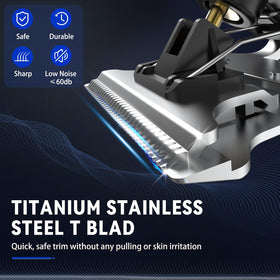 Ufree trimmer with three guide combs displayed for quick length options