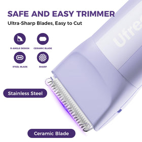 Ufree waterproof shaver in shower environment for easy rinsing
