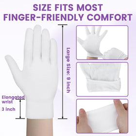UGODAR gloves handling silver jewelry to show fingerprint-free protection benefit