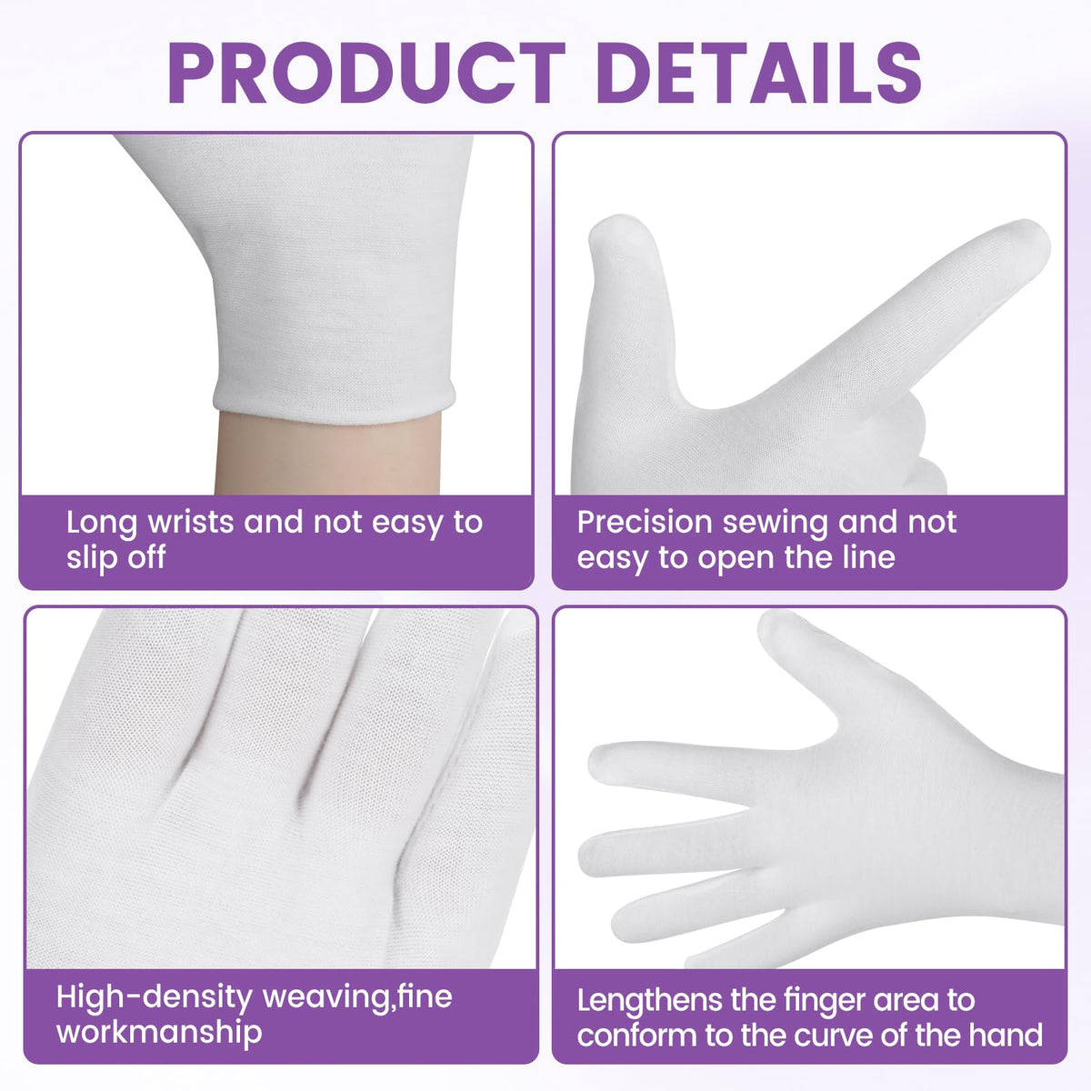 UGODAR gloves worn in bedroom setting illustrating comfortable overnight use